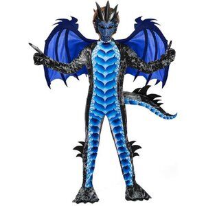 Blue Spooktacular Creations Halloween Kid Dragon Costume, Boys Dragon‎ Dress Set
